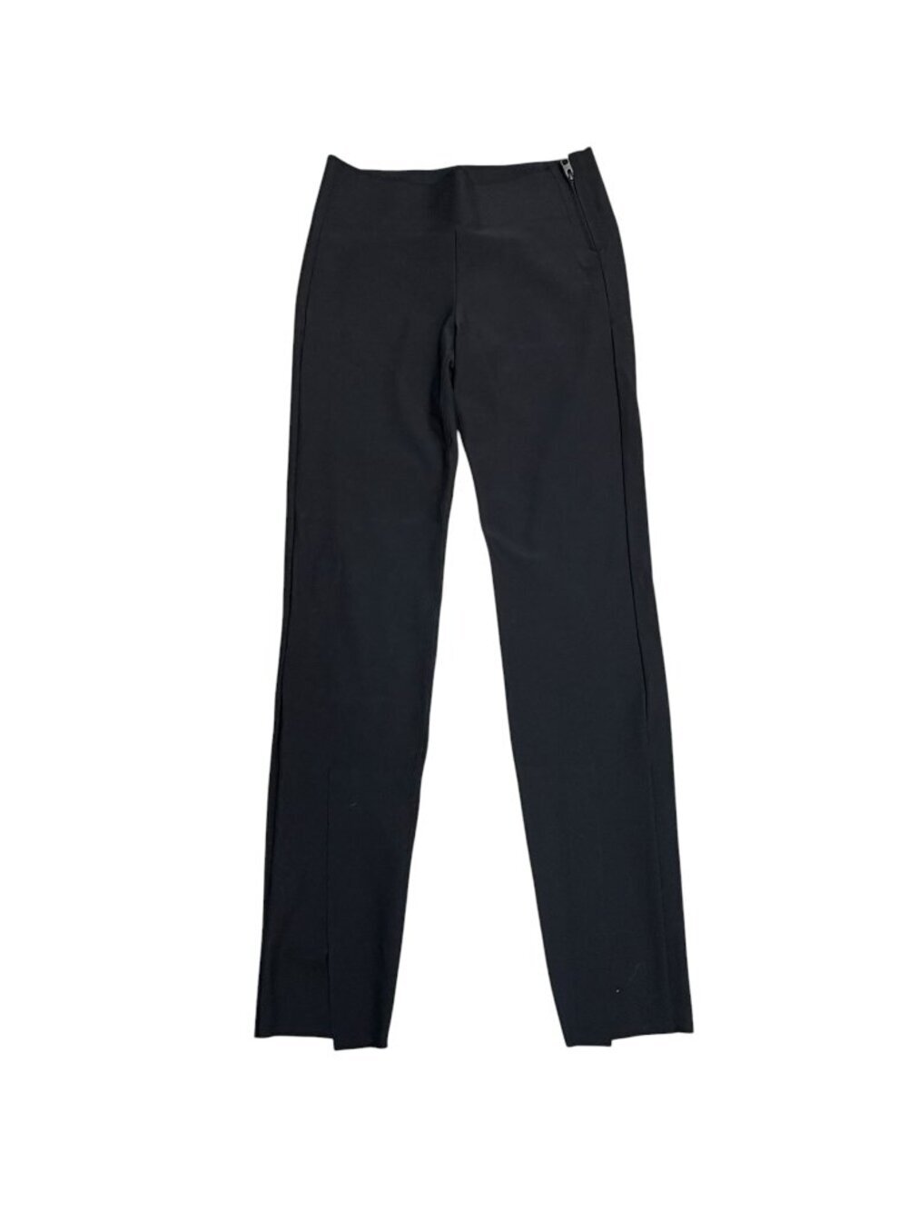 Athleta Black High Rise Slim Ankle Pants Size 4 Split Hem Like New